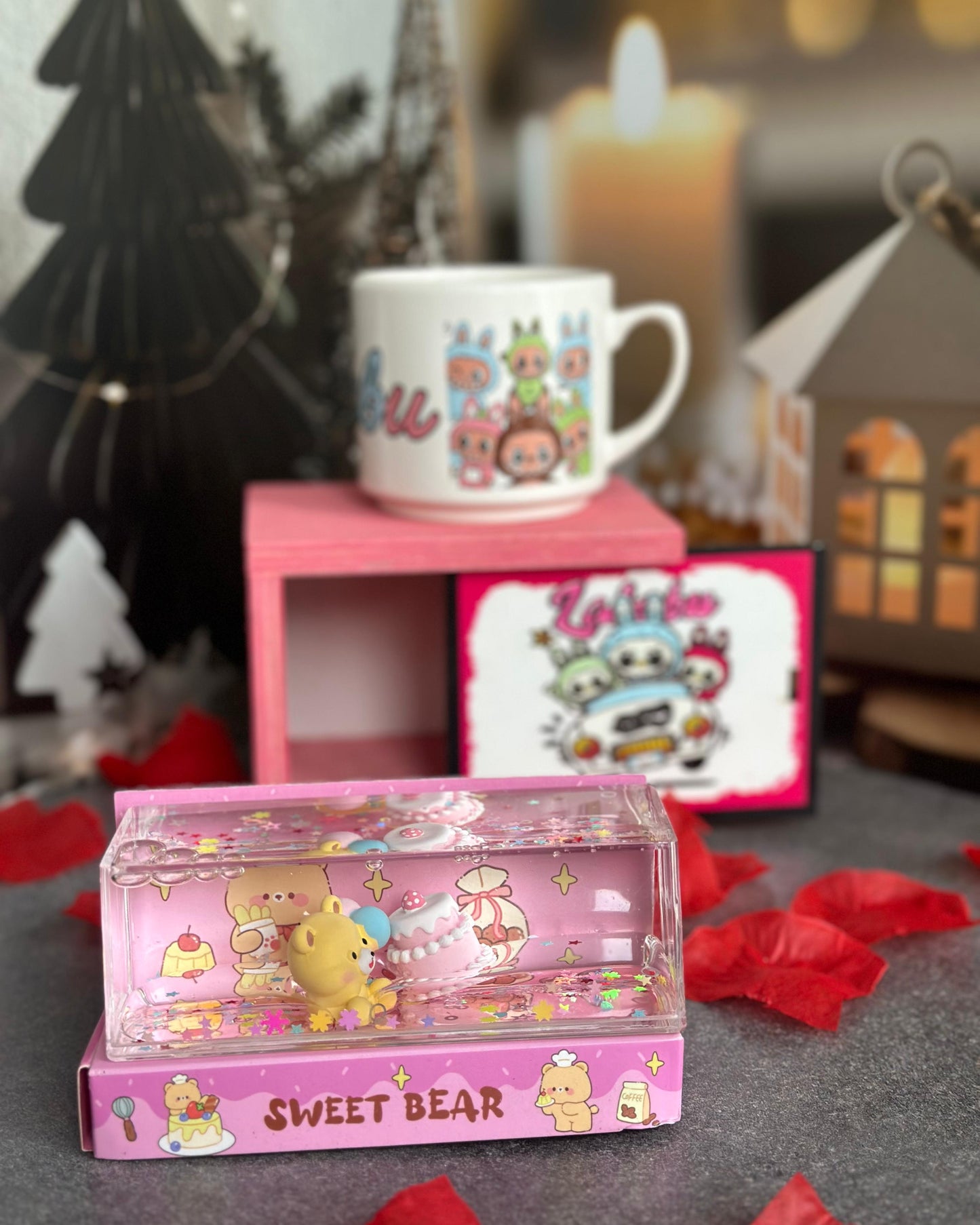 Labubulu Bardak + Sweet Bear (Tatlı Ayıcık) Oyuncağı