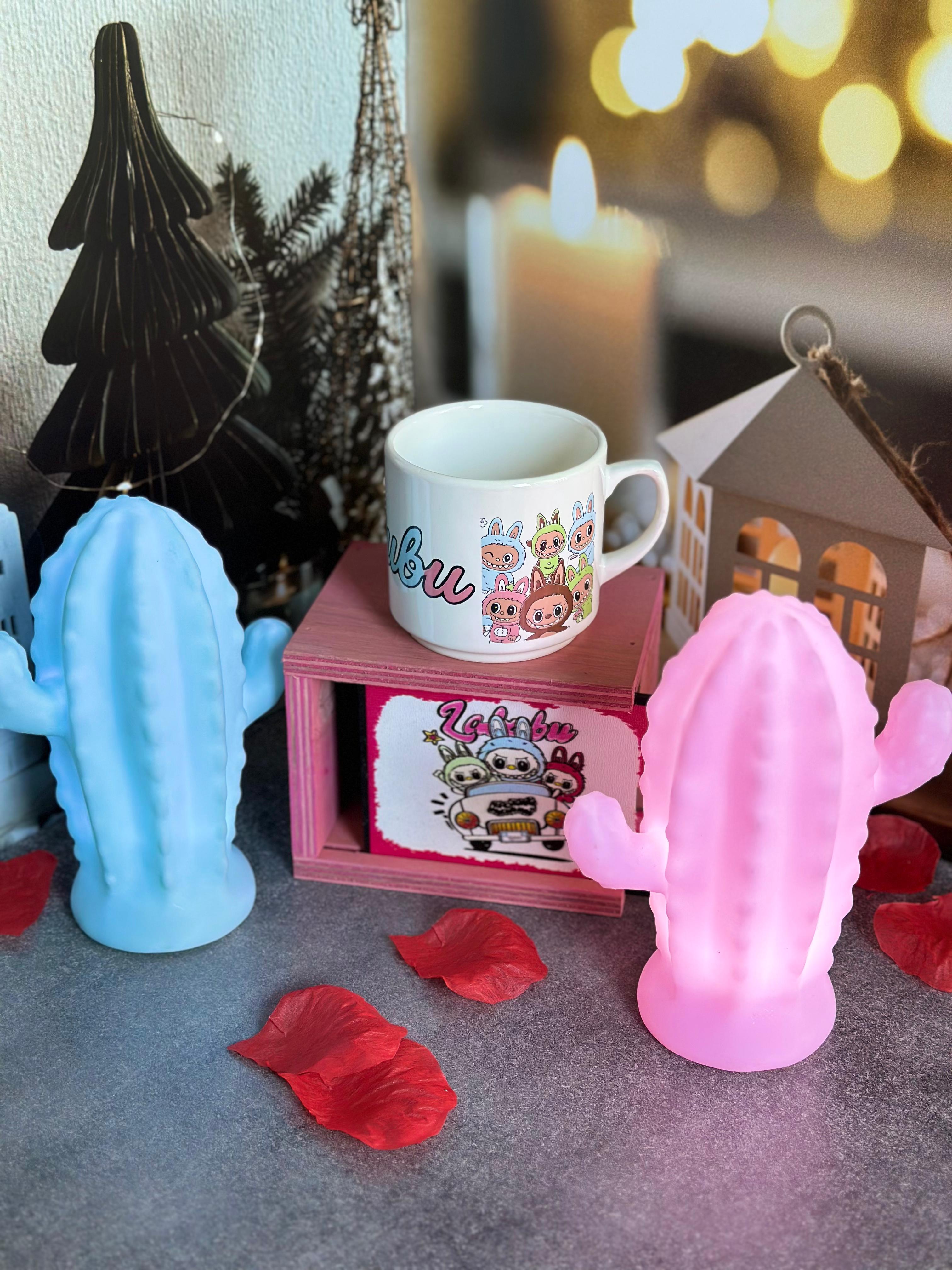 Labubu Bardak ve Kaktüs Lamba Seti