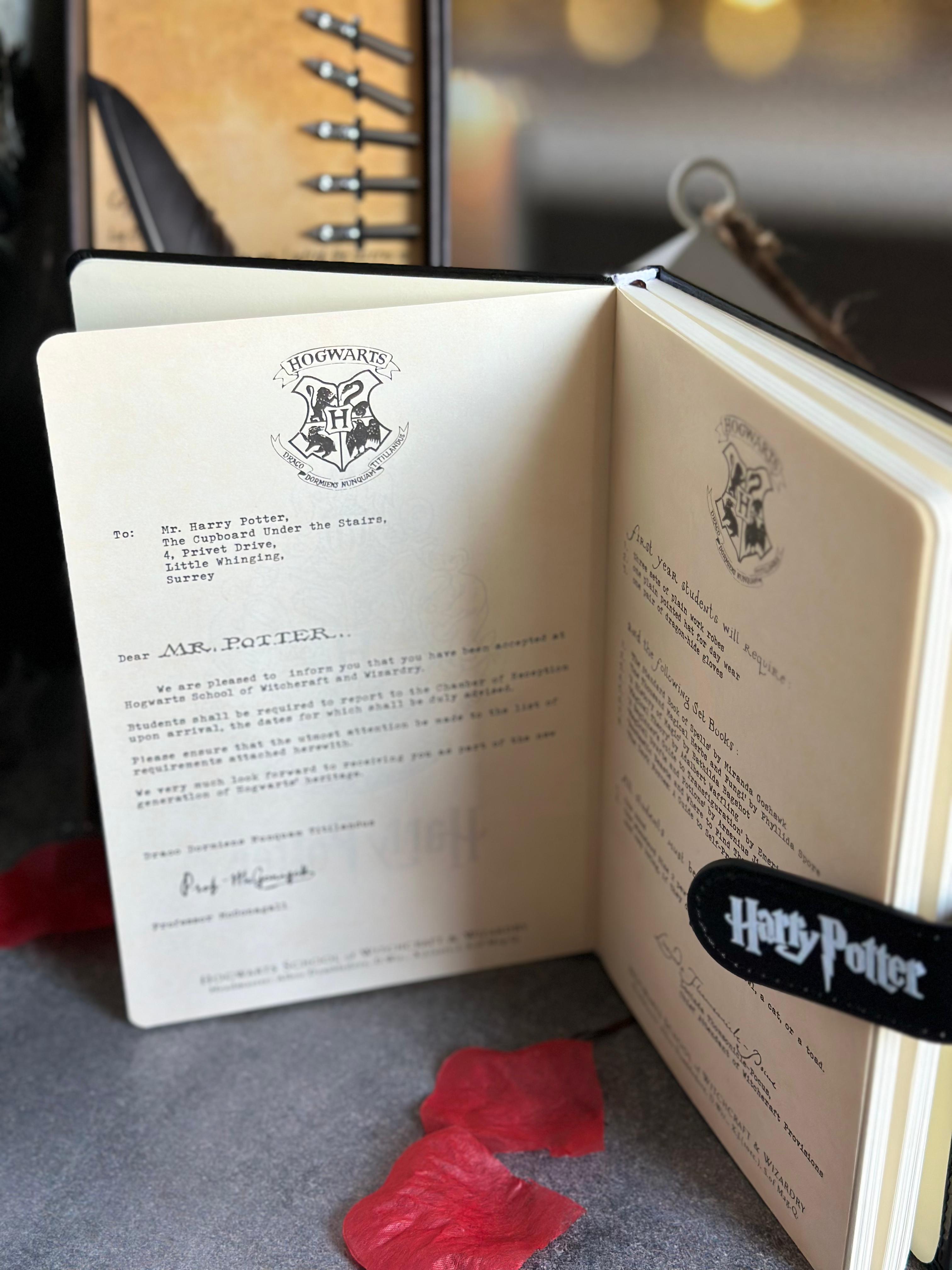 Harry Potter Gryffindor Koleksiyon Seti – Tüy Kalem & Büyü Günlüğü Hediye Kutusu
